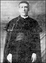 Full-body portrait in cassock