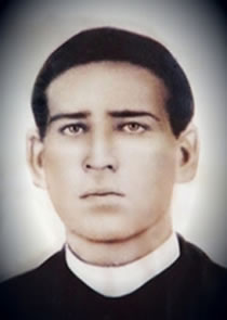 Canonical sepia portrait of Saint Toribio Romo