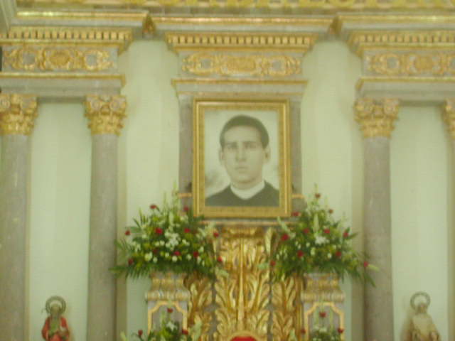 Portrait over gilded altar